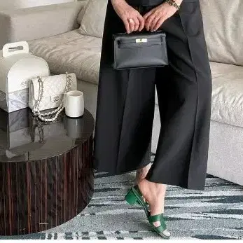 라밤바룸  블랙 와이드 팬츠