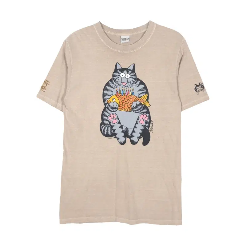 Crazy Shirts 크레이지 캣 그래픽 반팔티 S