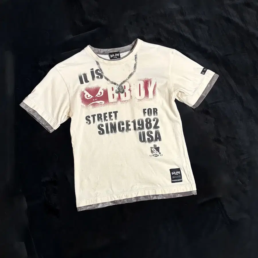 일본빈티지 BAD BOY Y2K 레이어드 티셔츠
