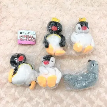 핑구 봉제 인형 3종 총 5개 풀 컴플리트