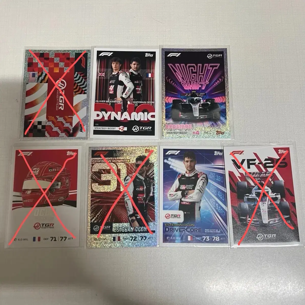 (가격 인하) 하스 에스테반 오콘 올리버 베어먼 26 F1 탑스 터보 어택스 스포츠 카드 Topps turbo attax Sports cards
