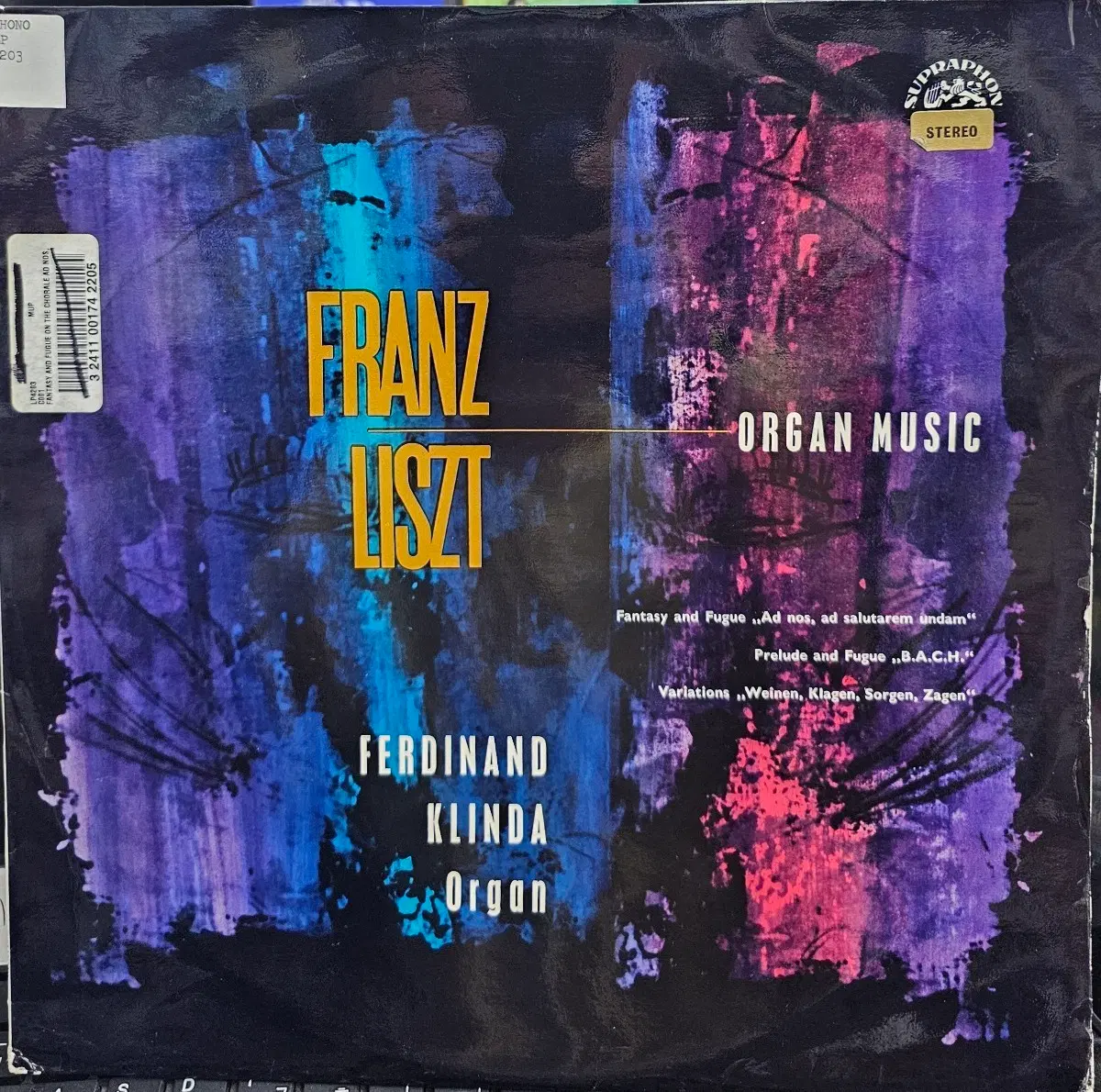 프란츠 리스트 오르간 연주곡 LP