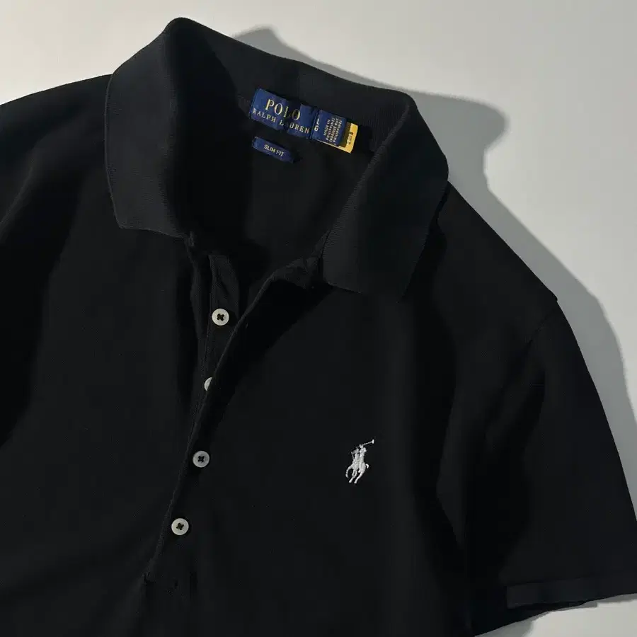 Polo 폴로 신형 랄프로렌 블랙 슬림 pk티셔츠 (