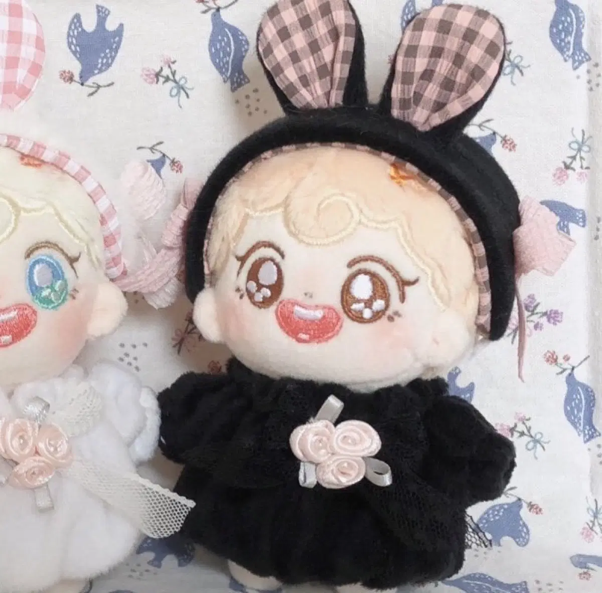 로즈래빗 블랙 10cm 솜인형 인형옷