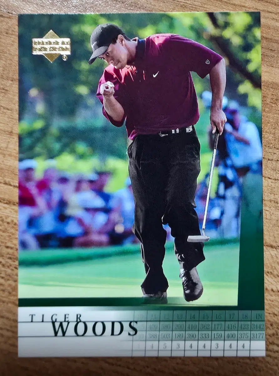 2001 Upper Deck Tiger Woods #1 루키카드 RC 골프 레전드
