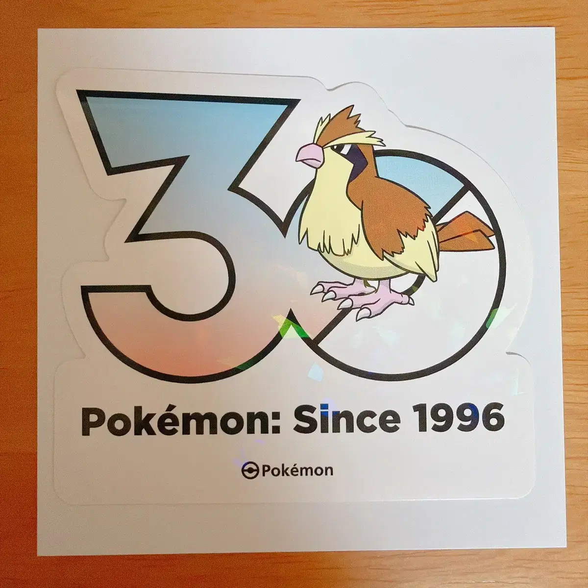 포켓몬 30주년 로고 스티커 구구