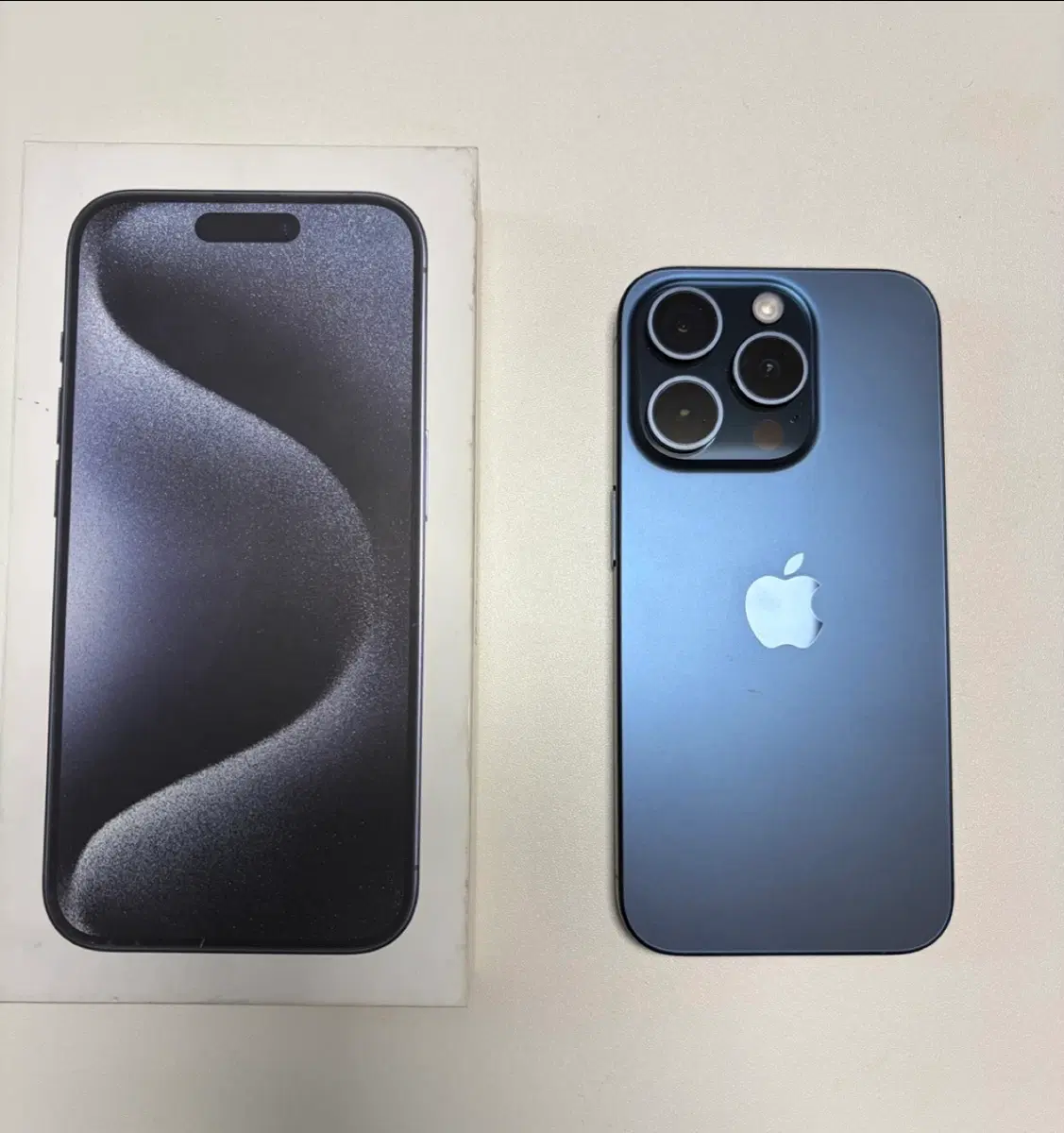 아이폰 15pro 128GB 티타늄 블루 풀박스