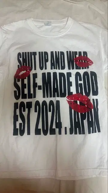 SELF-MADE GOD 티셔츠 화이트 M