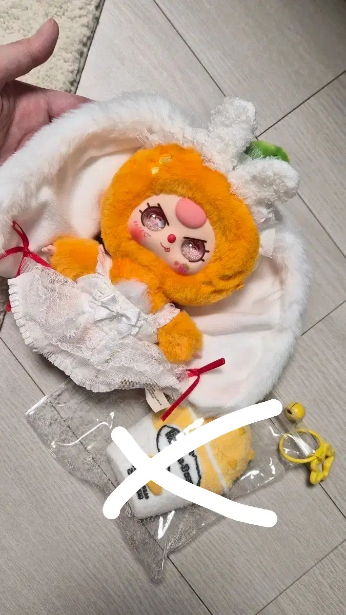 베이비쓰리 오렌지 토끼