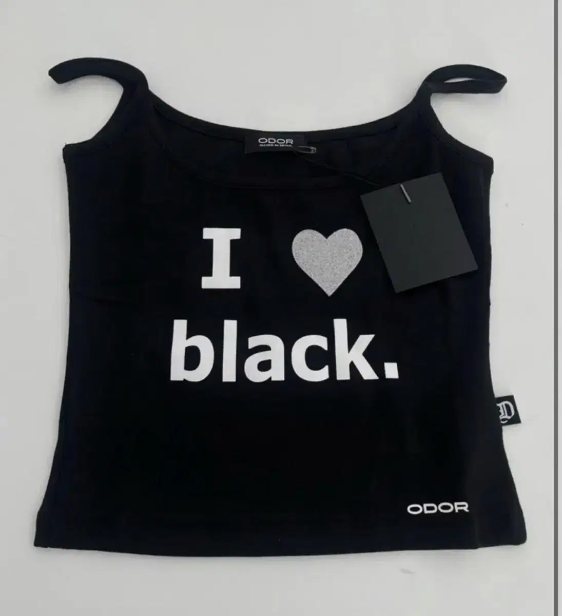 Wearing photo attached) Odor I Love Black Sleeveless