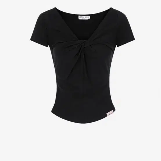 뉴얼린 루나 썸머 트위스티드 티셔츠 블랙 M