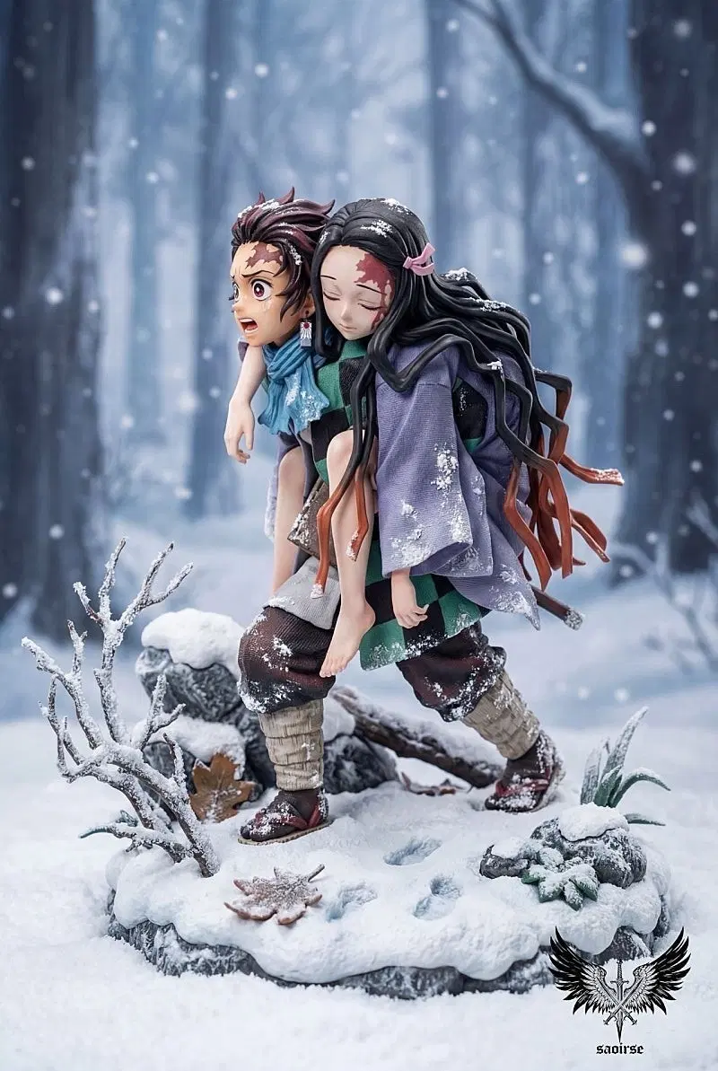 현물) 귀멸의칼날 saoirse studio 탄지로 네즈코 레진피규어