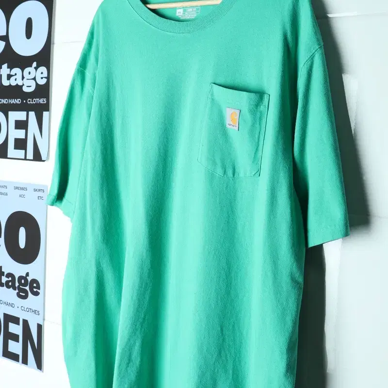 (2XL-4XL) 칼하트 반팔 티셔츠 USA 썬페이딩 그린-H36409