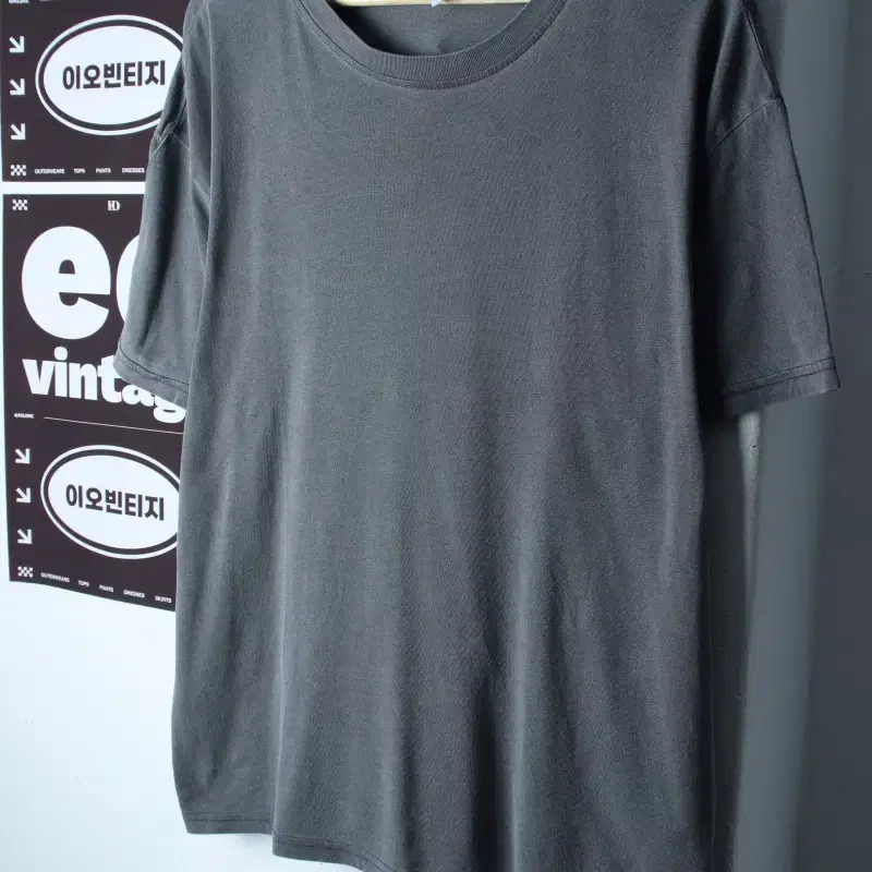 (L-XL) 에이치앤엠 반팔 티셔츠 와이드핏 피그먼트 무지-H36464