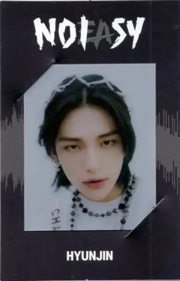 StrayKids NOEASY 현진 트레이딩 카드 검은색 테두리