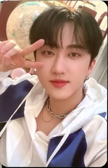 StrayKids NACIFIC 콜라보 Changbin 트레이딩 카드 뒷면 그린