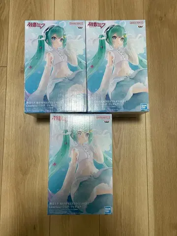 하츠네 미쿠 BANPRESTO EVOLVE 피규어 3개