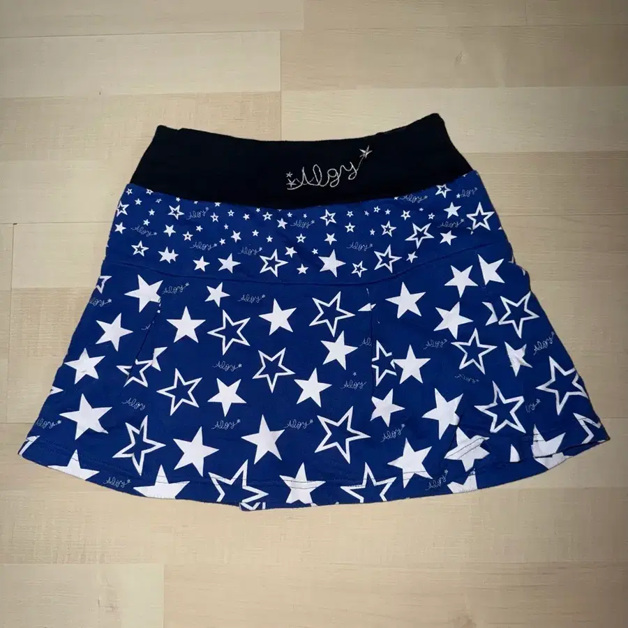 star pattern mini skirt japanese vintage