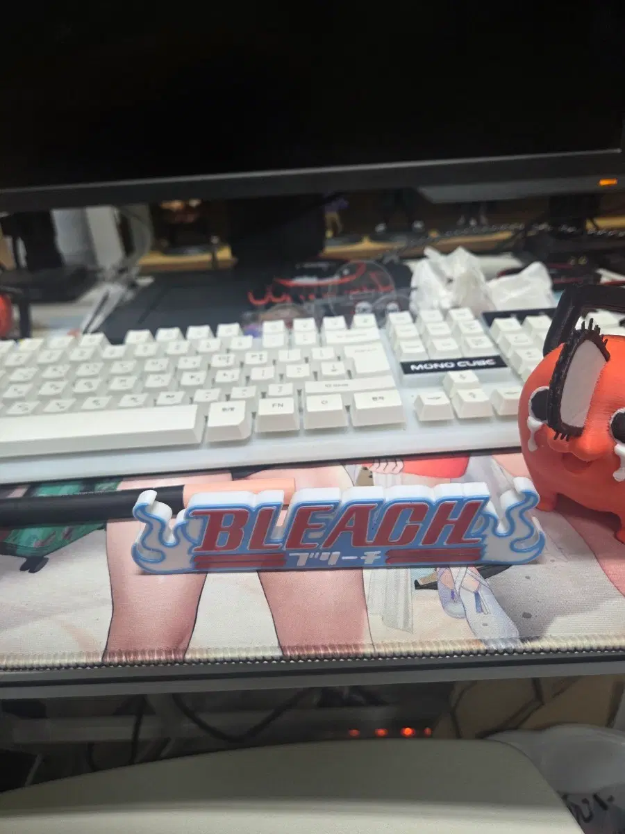 블리치 로고 피규어 3D