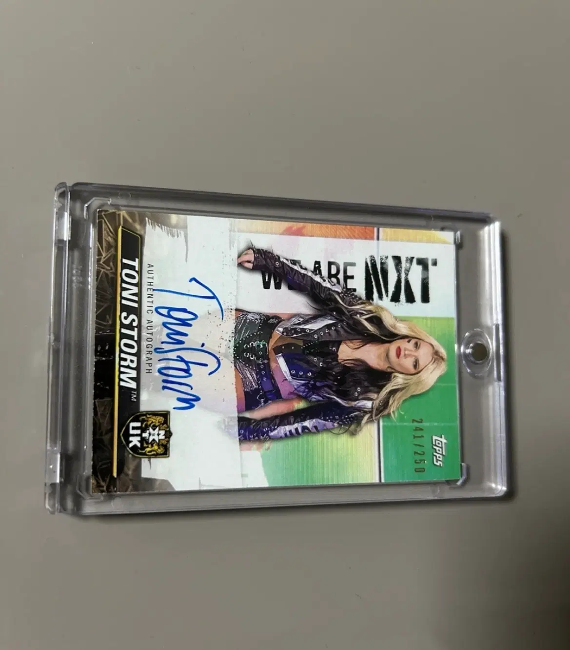 WWE NXT 토니스톰 사인카드 TOPPS