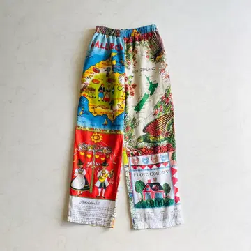 JUEMI 키친 크로스 팬츠 plum vintage