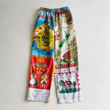 JUEMI 키친 크로스 팬츠 plum vintage