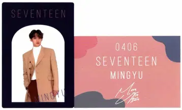 SEVENTEEN SEVENTEEN WINTER KUJI MINGYU 클리어 카드 엽서 세트 D상