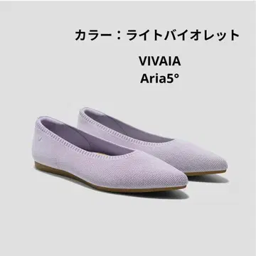 미사용급 비바 Aria 플랫슈즈 5 23cm 라이트 바이올렛
