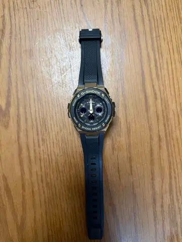 CASIO G-SHOCK 아날로그-디지털 블랙 배터리 방전