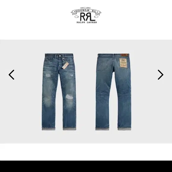 RRL 슬림 부트 서튼 리페어  진 서튼 워시 31*32