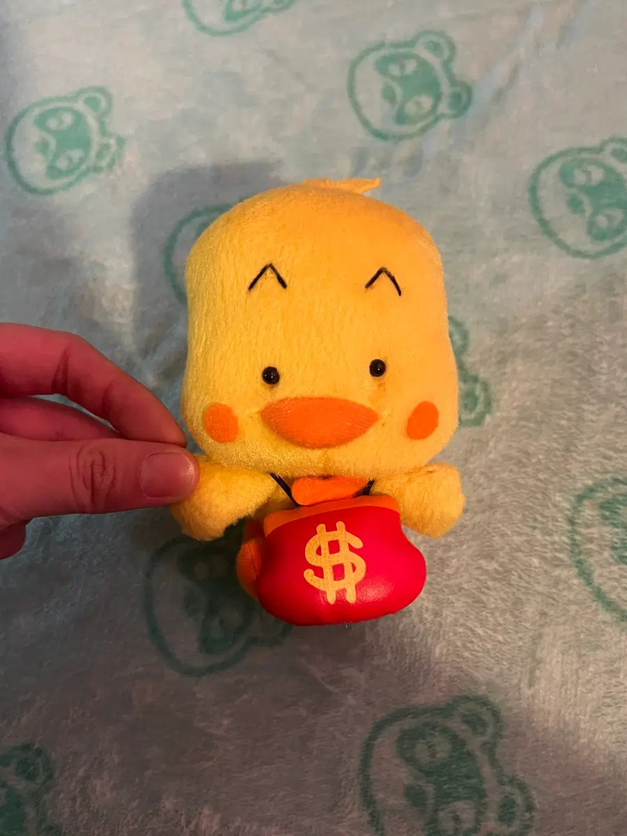 복주머니 병아리 인형