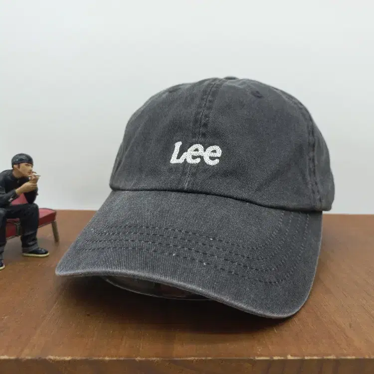 Lee 오리지널 트위치 자수 로고 코튼 야구 모자 볼캡 차콜