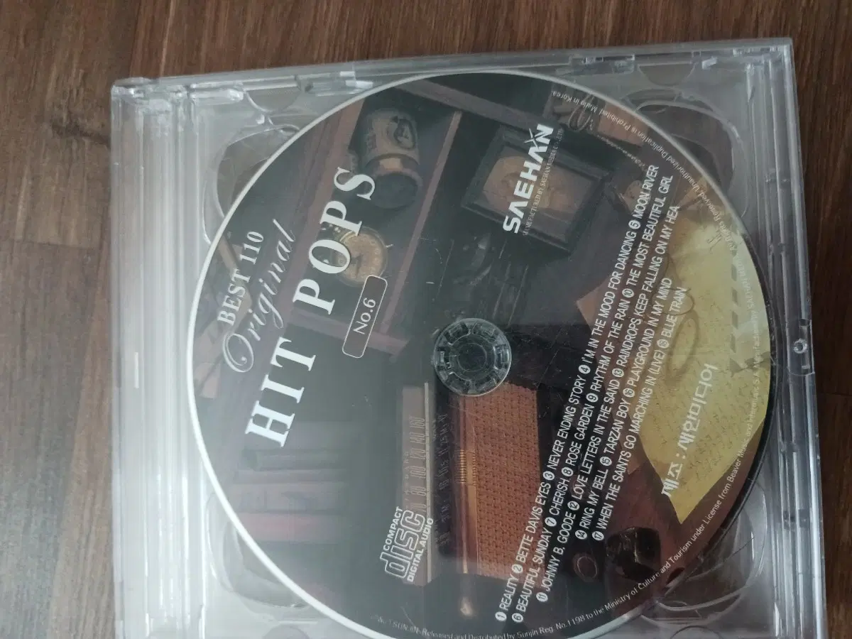 새한미디어 BEST 110 Original HIT POPS No.6 CD