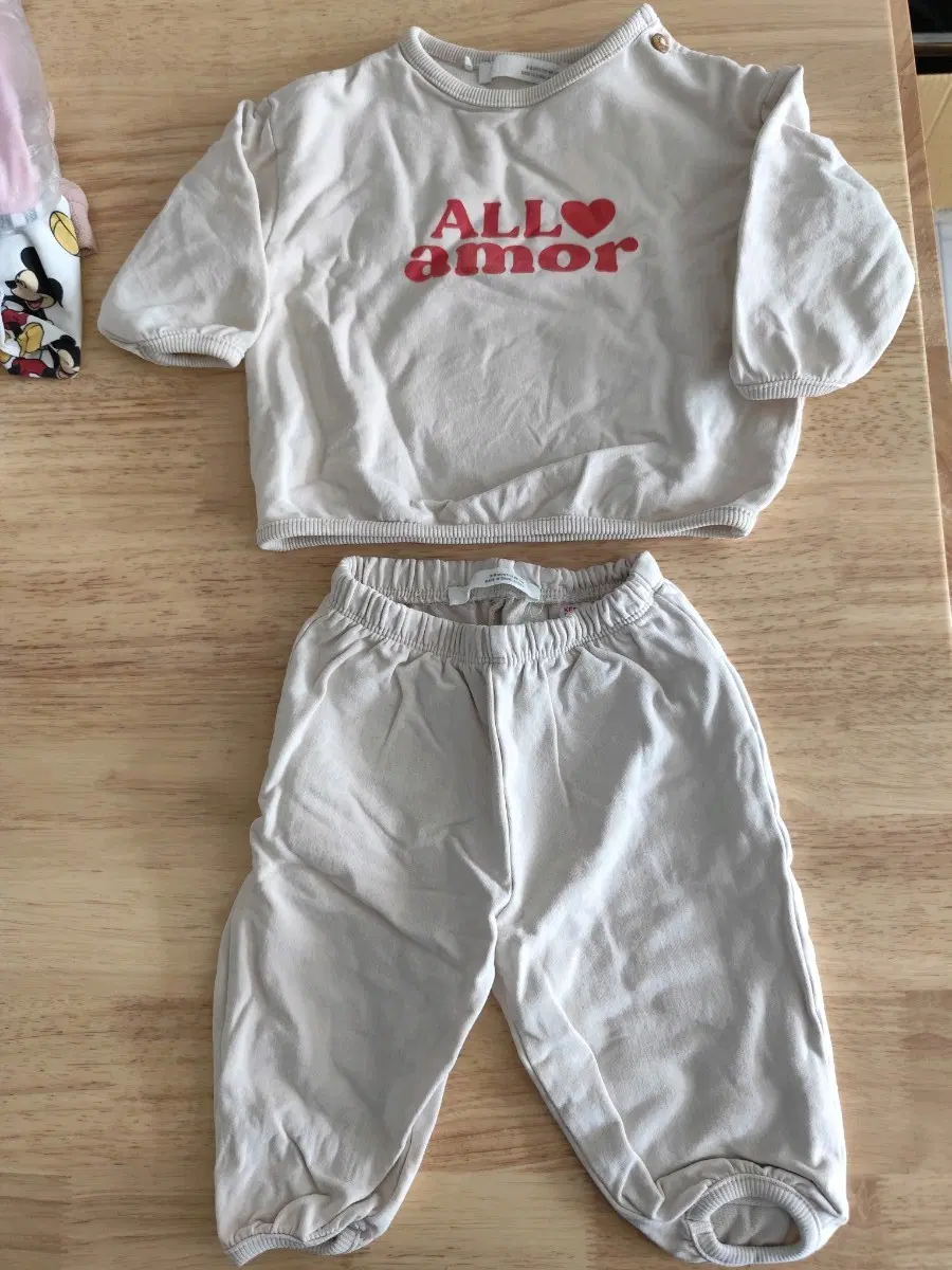 zara 아동복 세트 상하의 올아모르 68cm
