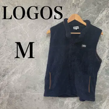 LOGOS 남성용 M 네이비 보아 베스트 로고스 아웃도어 레이어드