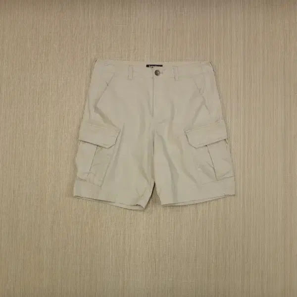 (L) 슈퍼드라이 레이블 카고 코튼 쇼츠