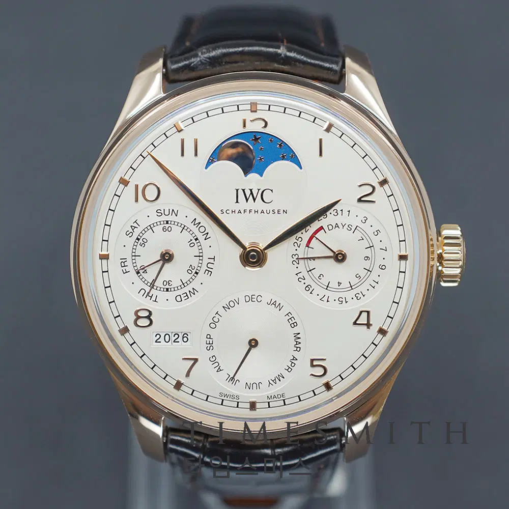 [IWC] 포르투기저 퍼페추얼 캘린더 로즈골드 IW503302