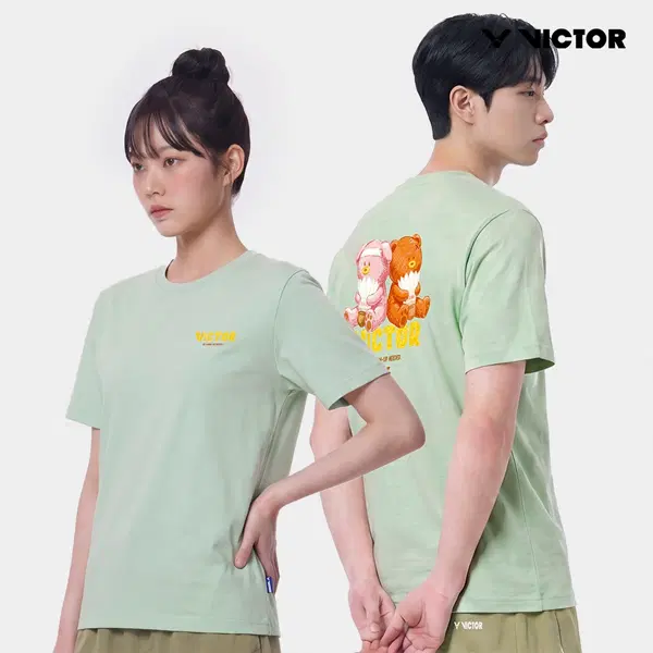 빅터 배드민턴의류 CRAYON SSO & SSEJI 공용 오버핏 티셔츠 (VTC6CTO105U)