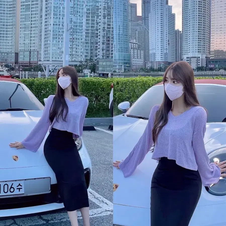 메이윤 여리핏니트 라벤더