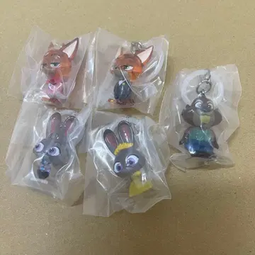 주토피아2 메지루시 액세서리 가챠 반다이 전 5종 세트