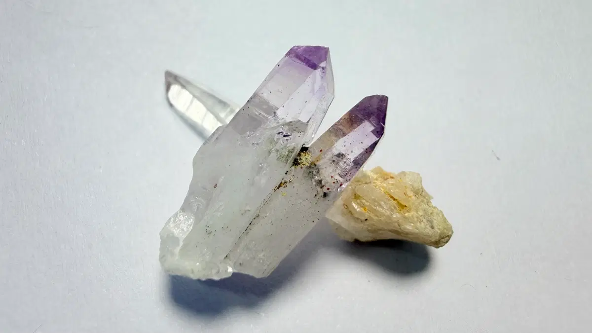 No.6037 천연 멕시코 베라크루즈 자수정 원석3개 11.5ct