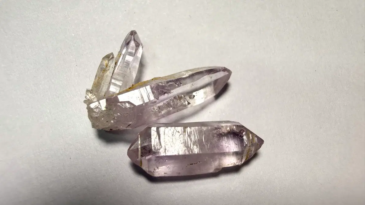 No.6035 천연 멕시코 베라크루즈 자수정 원석2개 11.3ct