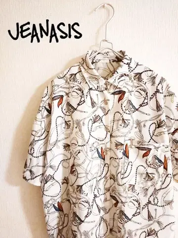 D221708 JEANASIS 올 패턴 반팔 셔츠