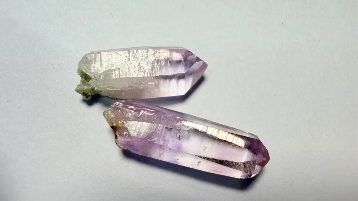 No.6034 천연 멕시코 베라크루즈 자수정 원석2개 9.8ct