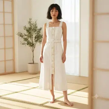 [새상품급] jouetie (쥬에티) 스위치 점프 스커트 / 화이트