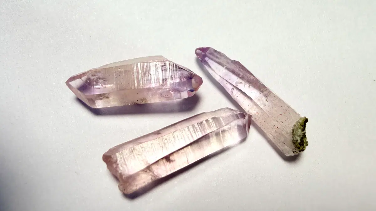 No.6028 천연 멕시코 베라크루즈 자수정 원석3개 11.1ct
