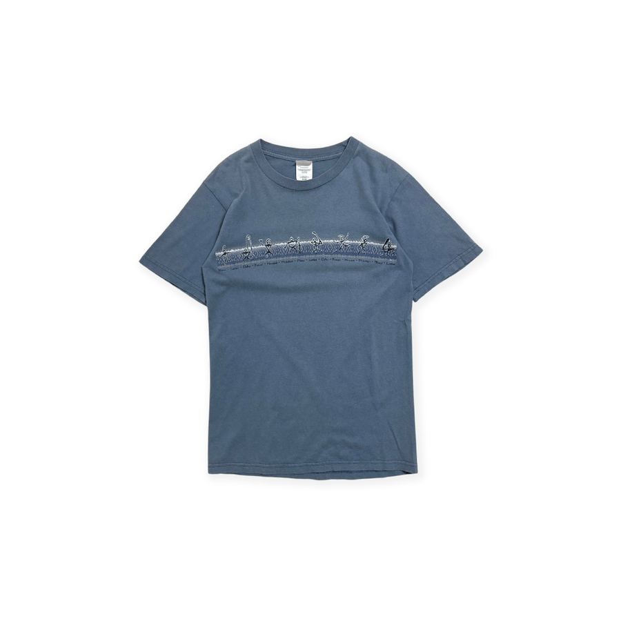 SUNDOG 스틱 피규어 프린트 티셔츠