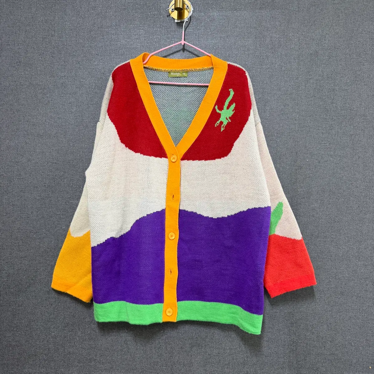 Matilda ny 9T 아동 컬러 블록 니트 가디건 BO2800