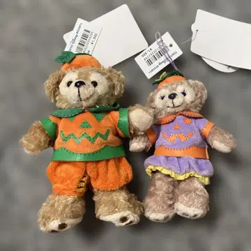 미사용 새상품 닷피 2010년 할로윈 봉제 인형 키링 2개 세트