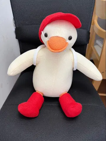 야쿠르트 오리 봉제 인형 파우치 포함